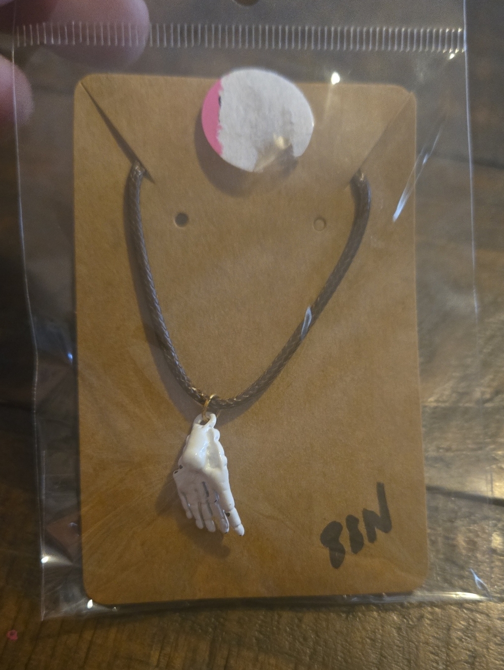 Skeleton Hand Necklace